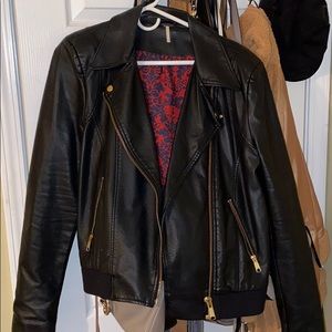 Free People faux leather jacket
